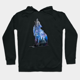 Night Stars Coyote Hoodie